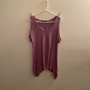 Mauve short sleeve top